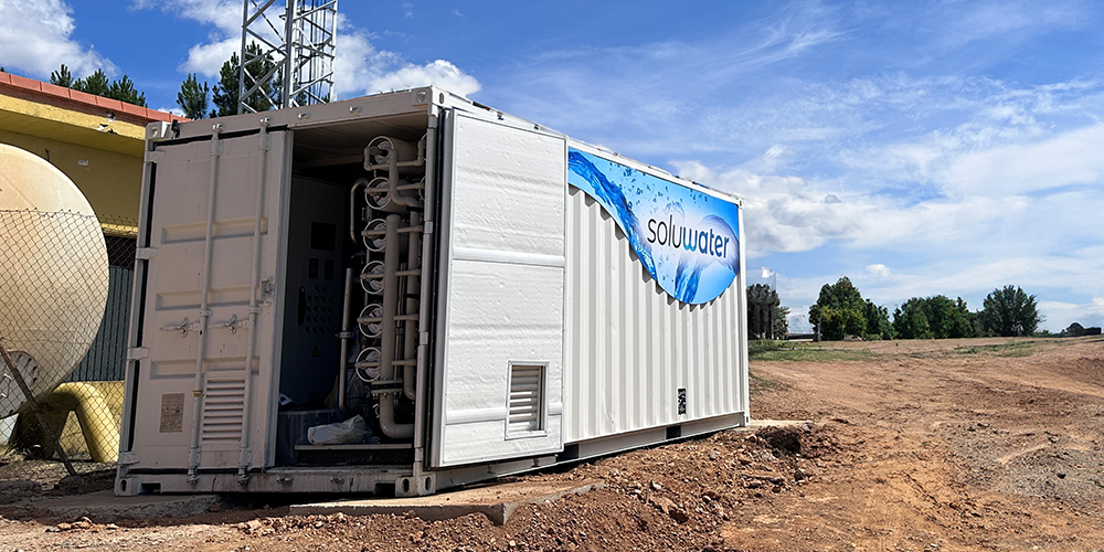 Planta móvil de ósmosis inversa instalada en Pinofranqueado | Soluwater Planta móvil de ósmosis inversa instalada en Pinofranqueado | Soluwater