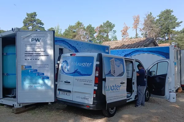 Planta contenerizada PW de tratamiento de agua para garantizar suministro de agua potable y control continuo